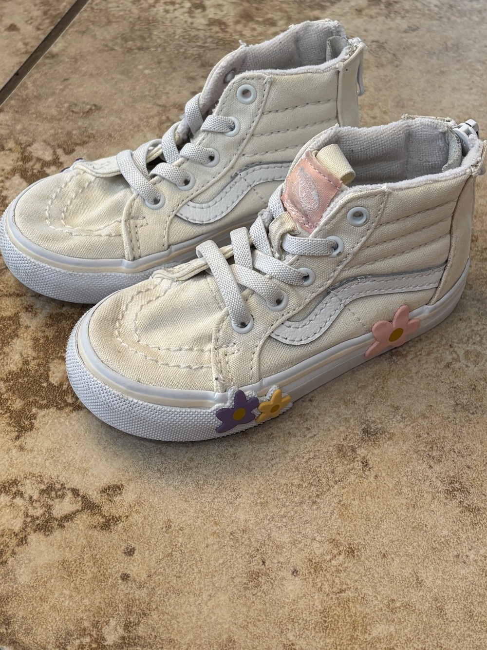 Vans Toddler Girls Flower High Top Sneakers - Picture 2 of 7